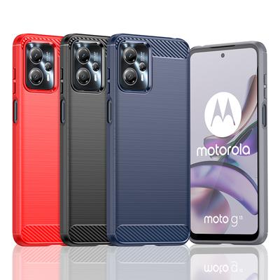 For Cover Motorola Moto G23 Case For Moto G23 Bumper Silicone Carbon Fiber Back Case For Moto G23 G13 G53 G32 G42 G52 G72 Cover