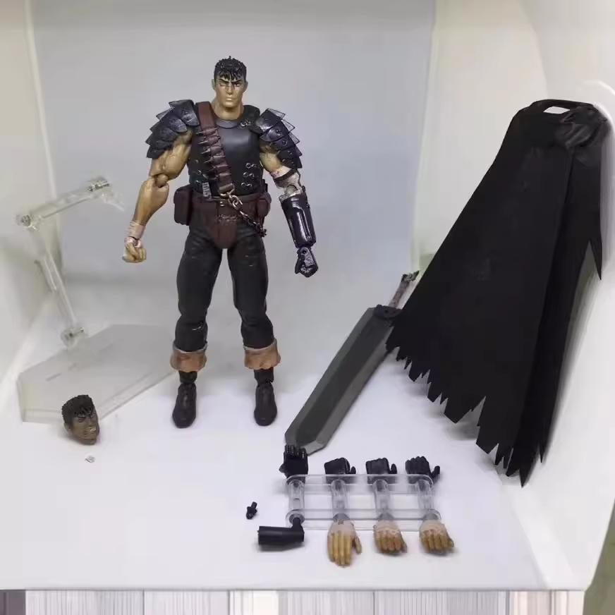 

Figma 359 Guts Berserk Black Swordsman Repaint Edition Action Figure 17cm Pvc Collectible Anime Model Toy For Berserk Fans