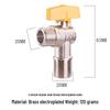 Thickened Double Male Thread Gas Valve for Natural Gas, 4-Point