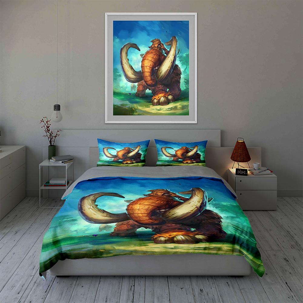 Majestic Woolly Mammoth. Bedding Duvet Cover Sets Duvet Covers Pillowcases Gifts (1 * Duvet Cover 2 * Pillowcases, Without Duvet Insert)