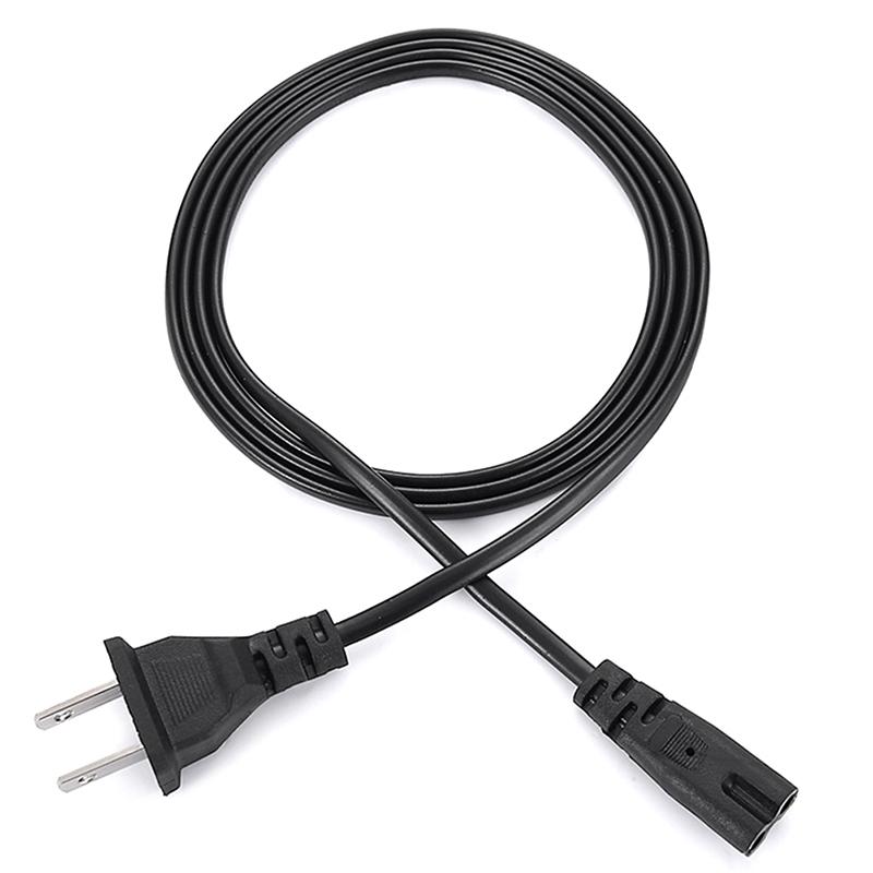 For Laptop Charger Printer Radio Speaker EU Power Cable 2pin IEC320 C7 US Power Extension Cord