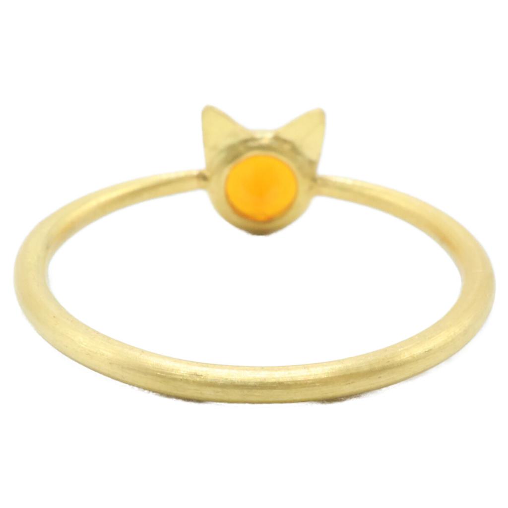 Marie-Helene De Taillac 22KYG Fire Opal Little Cat Ring 0.15ct Ring Ring 7 goldUsed