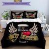 3pcs Duvet Cover Set (1*Duvet Cover + 2*Pillowcase, Without Core), Guinness Draught Print Bedding Set, Bedroom Decor, All‑Season, Gift