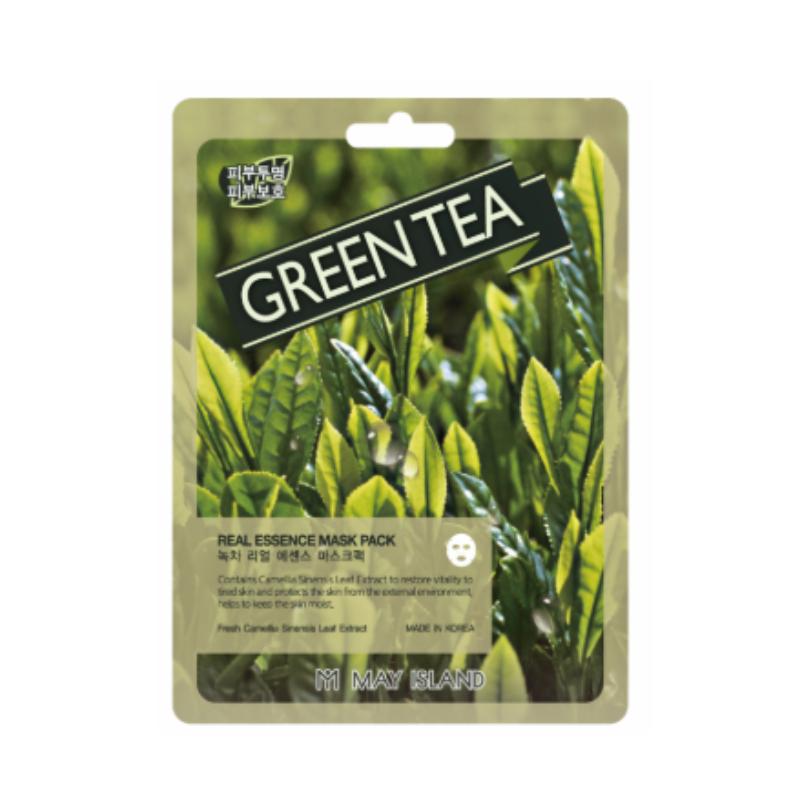 May Island Green Tea Real Essence Mask Pack (25ml*10ea)