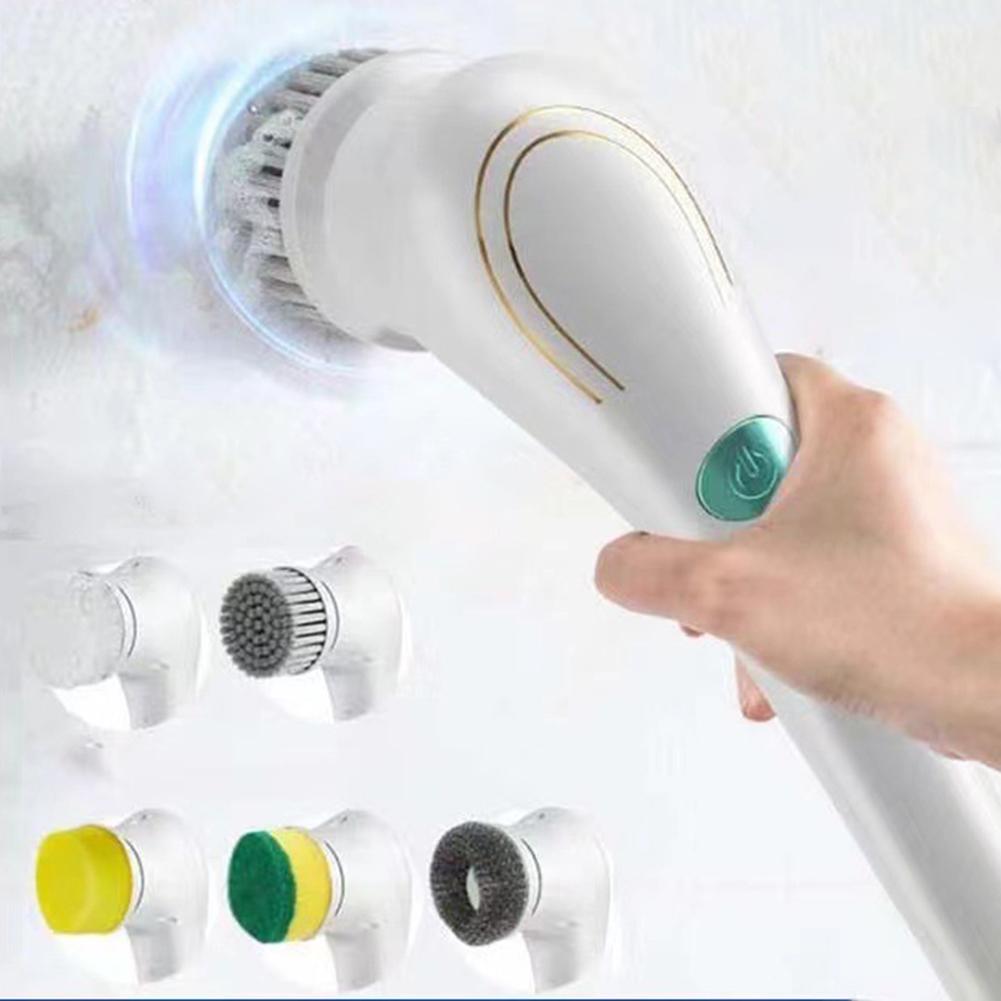 

KIRIKIT Cordless Cleaning Brush with Rechargeable Battery and 5 Interchangeable Heads for Bathtub Kitchen and Car China Mainland