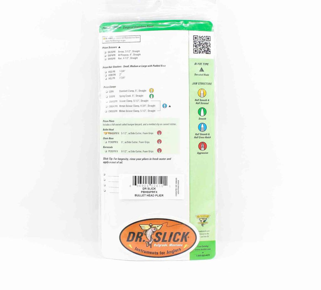 Dr Slick PBH55PRFX Kleště s kulatou hlavou 5,5 palce Hranol (6101)