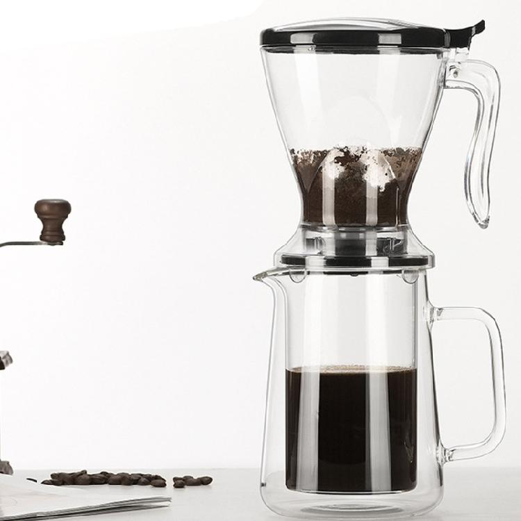 Large Capacity 650ML Glass Coffee Filter System Drips Filter Cup & Sharing Pot Perfect For Entertaining Guests At Homes