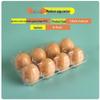 Disposable Transparent 8-Egg Cartons