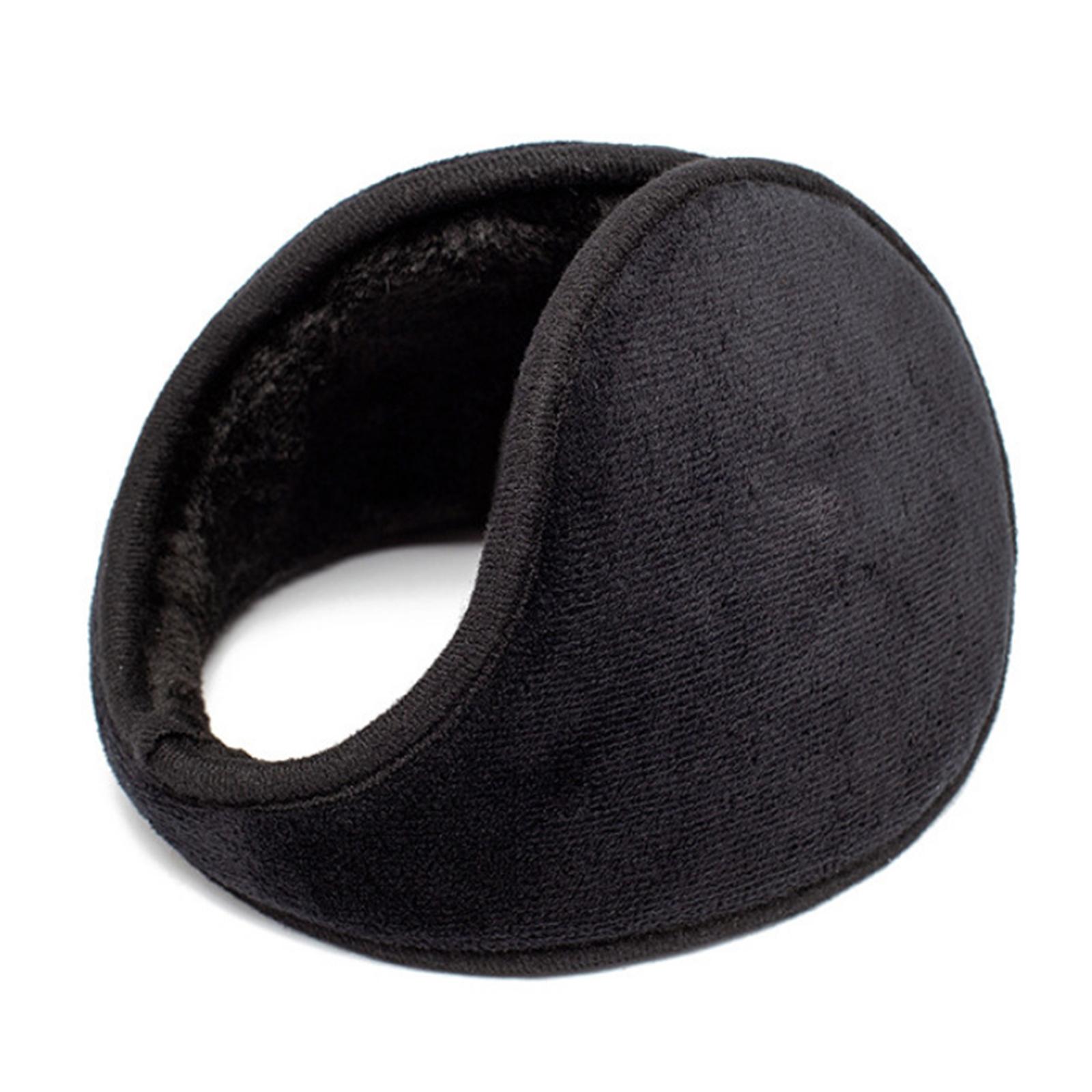 

Утепленные плюшевые наушники для мужчин и женщин, теплые наушники для ушей, зимние наушники, дышащие накладки на уши для активного отдыха чёрный