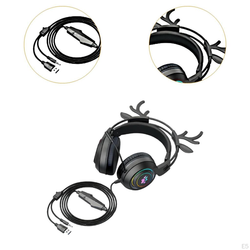 Gaming Headset with RGB Illumination for Mobile Devices and