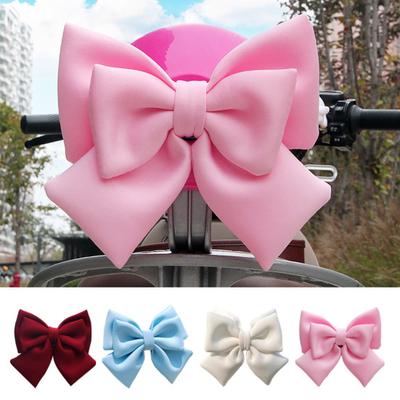 3D Bowknot Helmet Accessory Motorcycle Decoration Bow with Adhesive Cute Bow Decoration for Women Girls Helmets Electric Vehicle