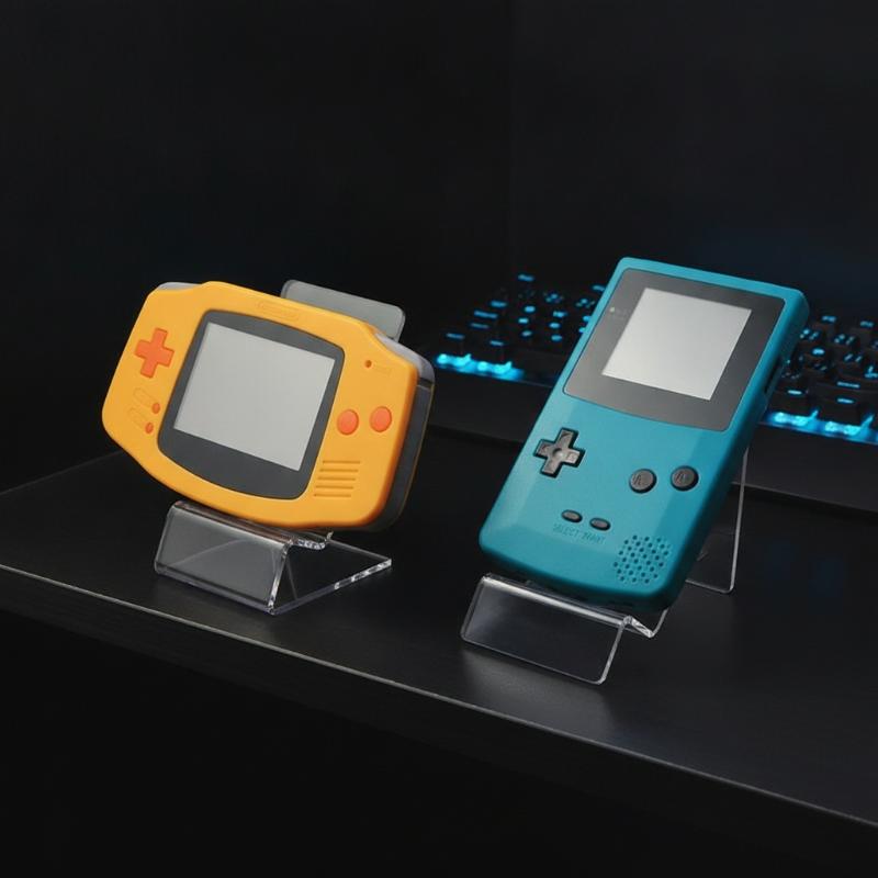 Supporto Display Acrilico Regolabile Multi-Angolo Portapenne da Scrivania Per Gameboy Gb Gbc Gba Nds Psv Psvita Console di Gioco Esposizione