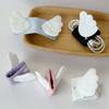 Cute Angel Wings Fabric Data Cable Storage Clip Bronzing Hand-made Charging Cable Storage Bag Brush Storage