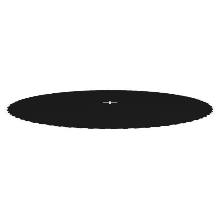 VidaXL Jumping Mat Black Fabric for 4.27 M Round Trampoline