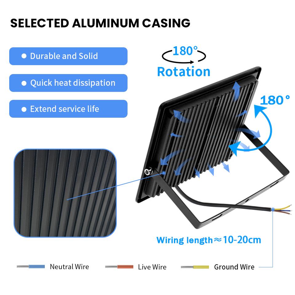 Outdoor Flood Light LED PIR Motion Sensor Projector 220V IP66 Waterproof Outdoor Led Spot LED Spotlight For Garden Street Light