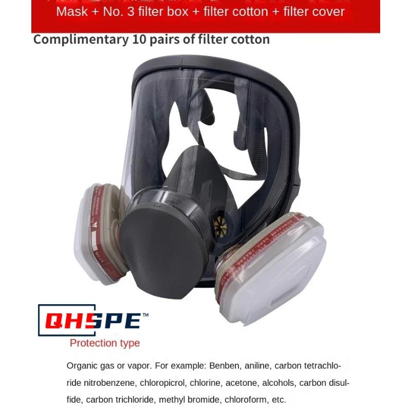 Anti-Fog 6800 Industrial Painting Spraying Respirator Safety Work Filter Dust Proof Full Face Formaldehyde Protection