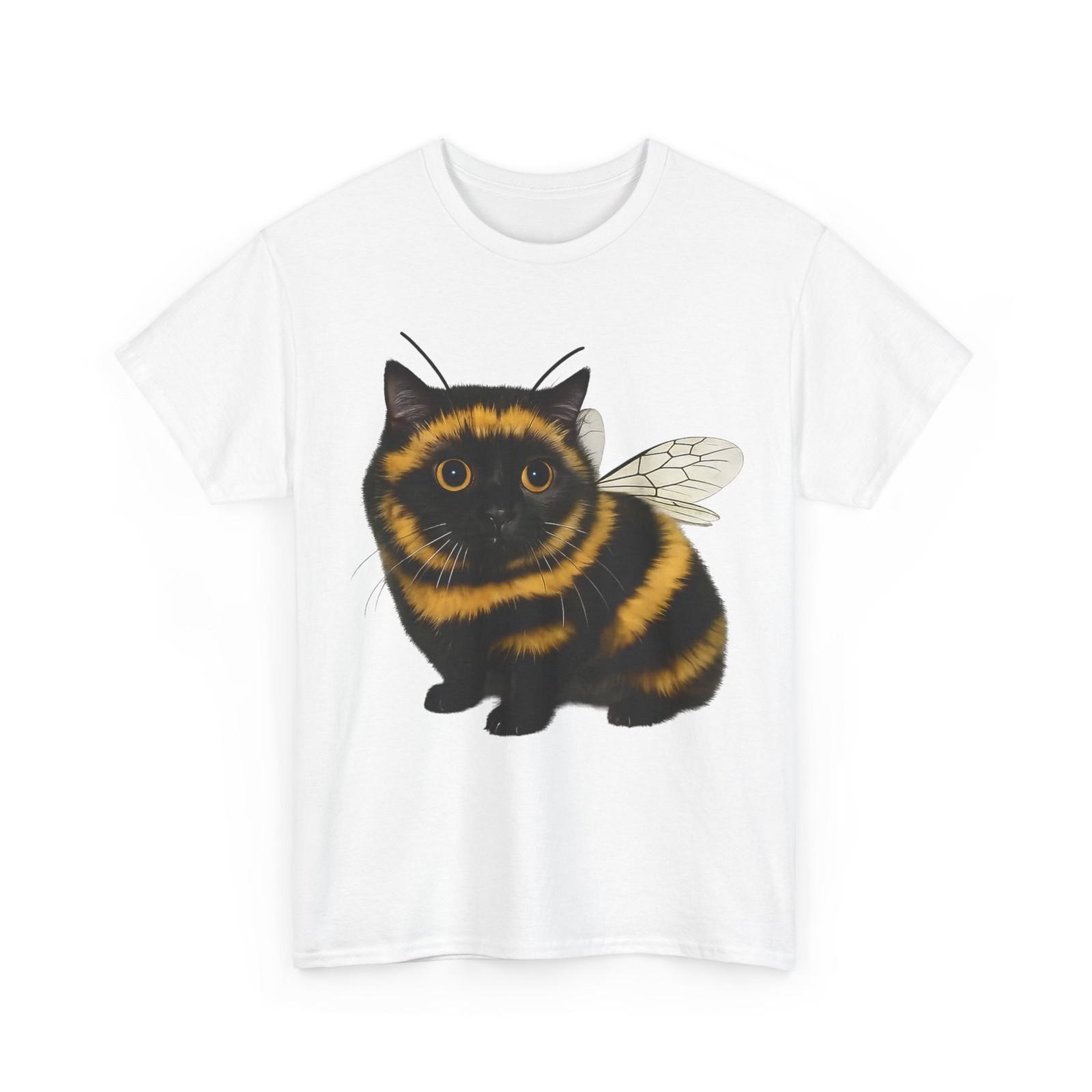 Black Cat Bee Shirt, Kitten Cats Lovers Owner Funny Men T-Shirt XL