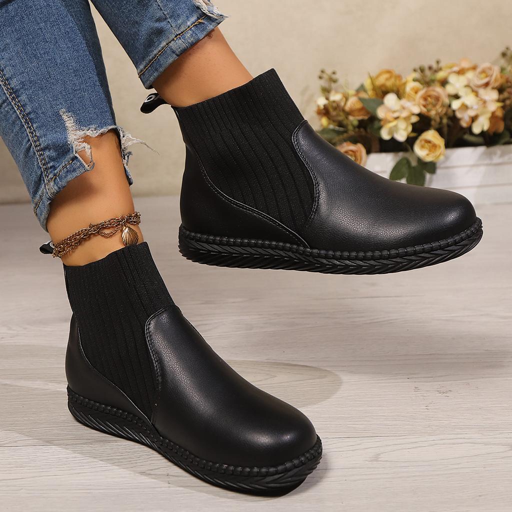 Fashion Shoes for Women Trend Slip-on Non-slip Waterproof Women Boots Women Fashion Outdoor Walking Work Rain Boots Botas De Mujer