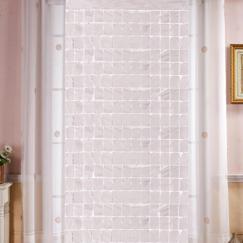 Square Attractive 1x2m Raindrop Door Curtain In Multiple Colors For Celebration Backdrops