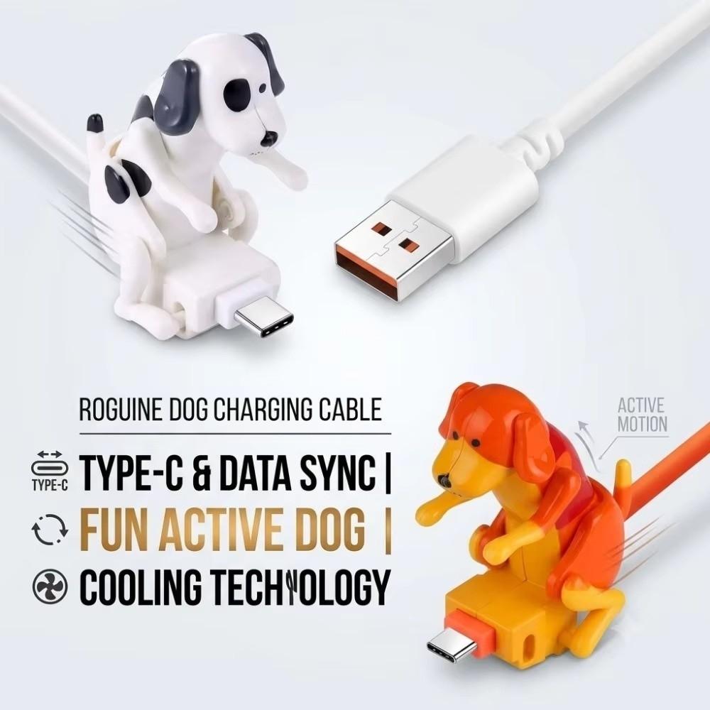 Cartoon Stray Dog Fast Charger For Type-C Phone Charging Line Charging Cable Phone Accessories