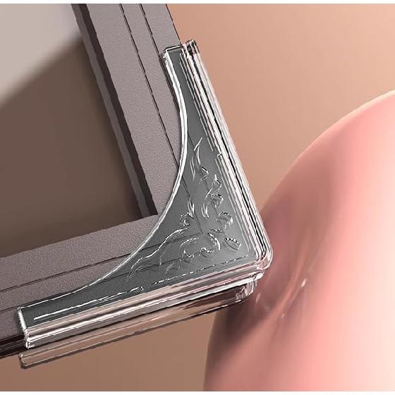 Metalowy Narożnik Ochronny, 4 Szt. Staroświecki Krawędź Osłona Bezpieczeństwa Szafka Meble Narożniki Zderzaki, Narożniki Stołu Ochronniki, Pokrycie Uszkodzonych Narożników na Kawę