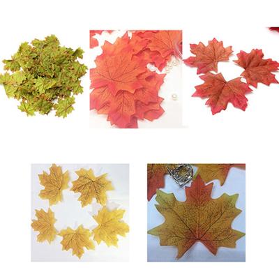100 Pcs Fall Leaves Wedding Favor Autumn Maple Leaf Decorations Party