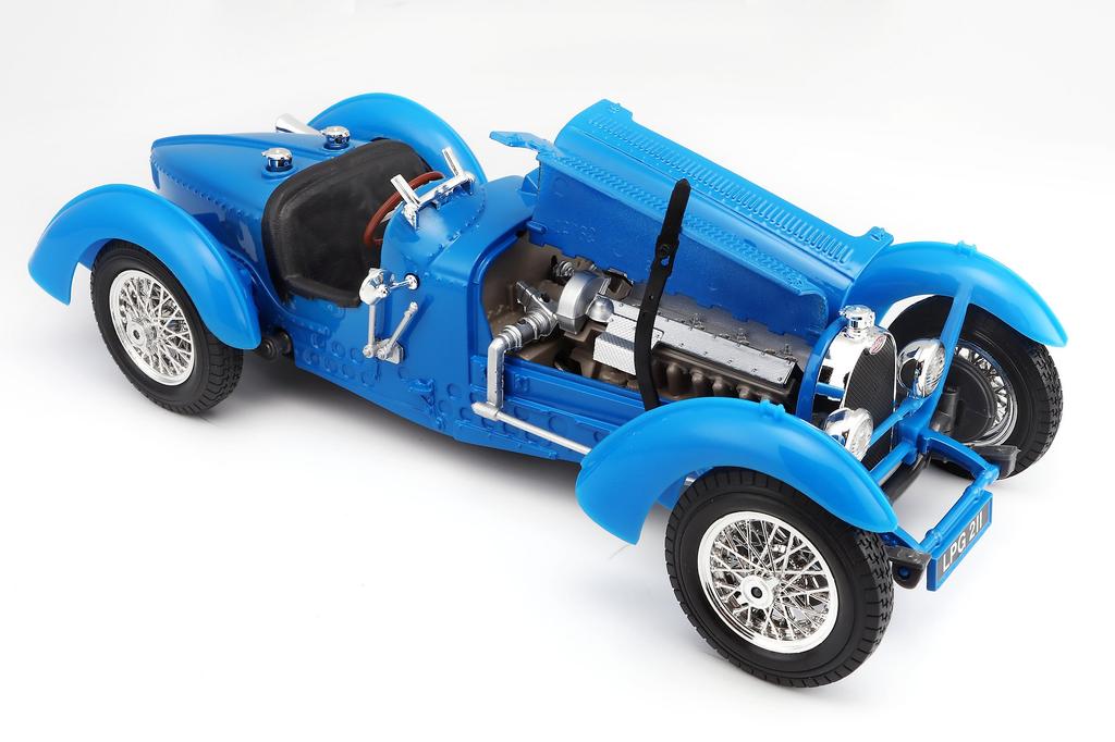 Bburago schaal Bugatti Type 59 diecast auto 1/18 (blauw) 18-12062