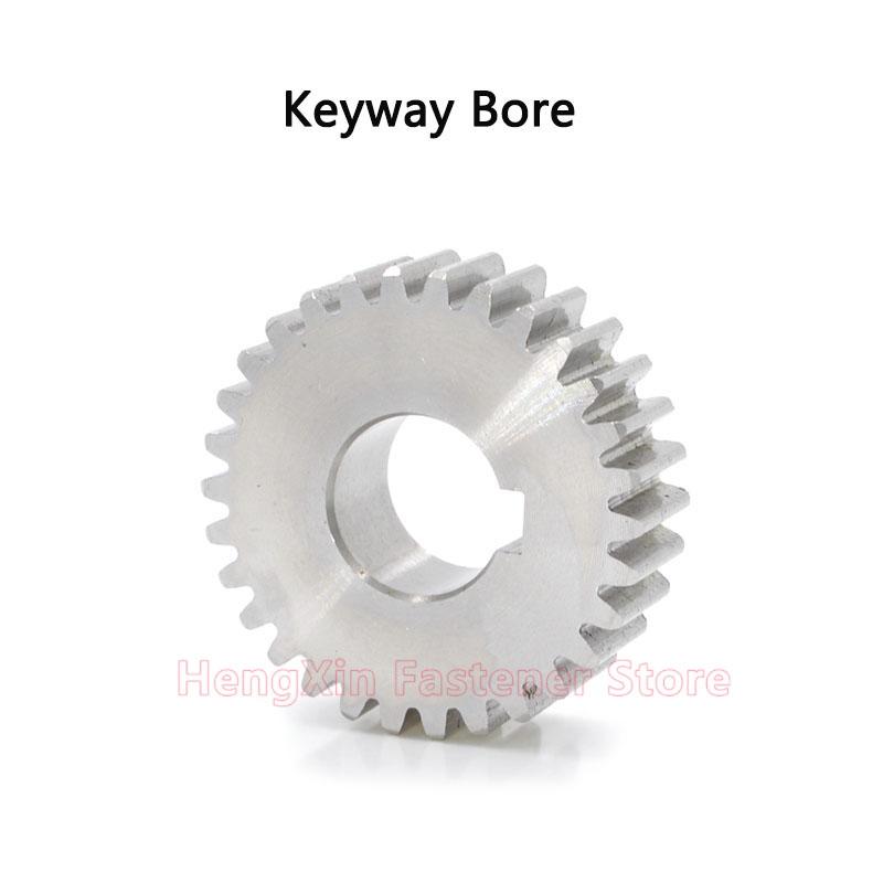1pcs 304 Stainless Steel 2.5/3 Mod 12/14/15/16/17/18/20 Teeth Spur Gear 12T-20T 2.5/3 Module Cylindrical Gear Bore 12-30mm