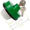 10591D Verriegelbarer Kraftstoffgasdeckel, 9MGC791 MGC791 31778D Grüner Kraftstofftankdeckel Auto Gutachter Teile Deckel Ersatz für Chevy, Silverado, Dodge Ram 3500, G