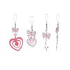 Lovely Bowknot Heart Cross Star Phone Charm Straps Car Keys Hanging Pendants Bag Decoration Lanyard Purse Accessories