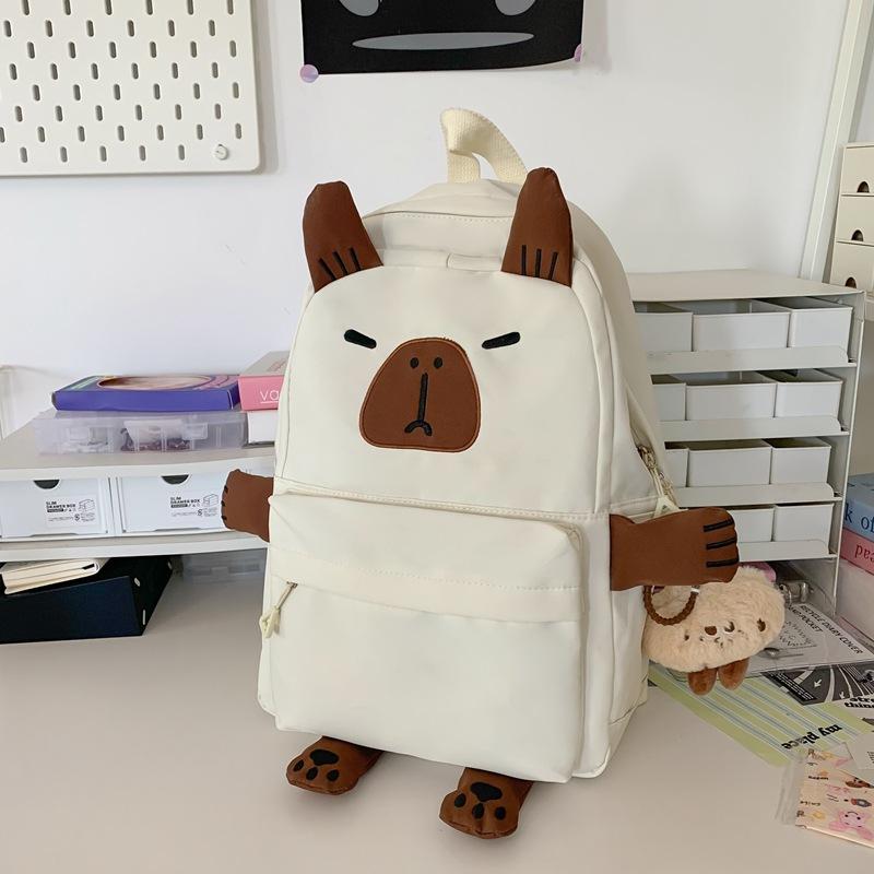 School bag girl cute junior high school student large capacity versatile backpack college student niche ugly shopping backpack