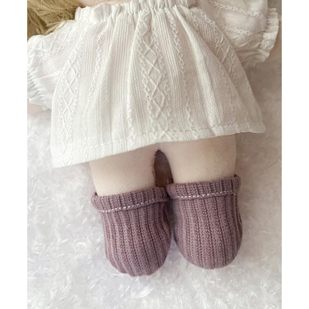 Niannyyhouse 15cm X 20cm Plush Clothes, Shorts, Soft Bottoms, Ribbed Knit Socks, Cotton Doll Accessories, Dress-Up (A2, 15cm)