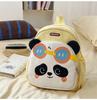 Schoolbag new high-value, fresh, sweet and cute panda backpack, light spring outing backpack for students in grades 1-1