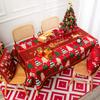 Year 'S Day Santa Claus Tablecloth Restaurant Decoration Tablecloth Waterproof And Antifouling Lattice Coffee Table Cloth