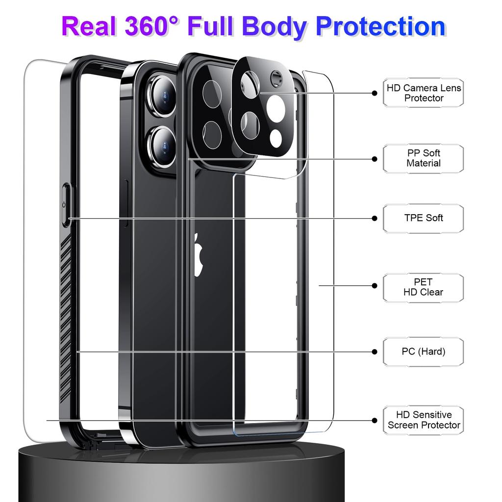 Professional Waterproof Phone Case for IPhone 13 Pro Max 17 Air14 15 16 - 360 Full Coverage Shockproof Dustproof IP68 Hot Sales