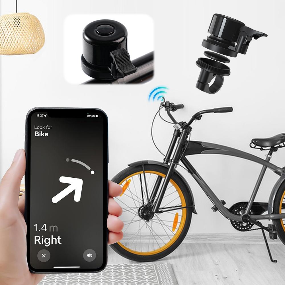 Bicycle Bell for Apple AirTag Bike Mount GPS Tracker Waterproof Classic Bike Bell for Air Tag GPS Tracker Under Bike Bell Holder