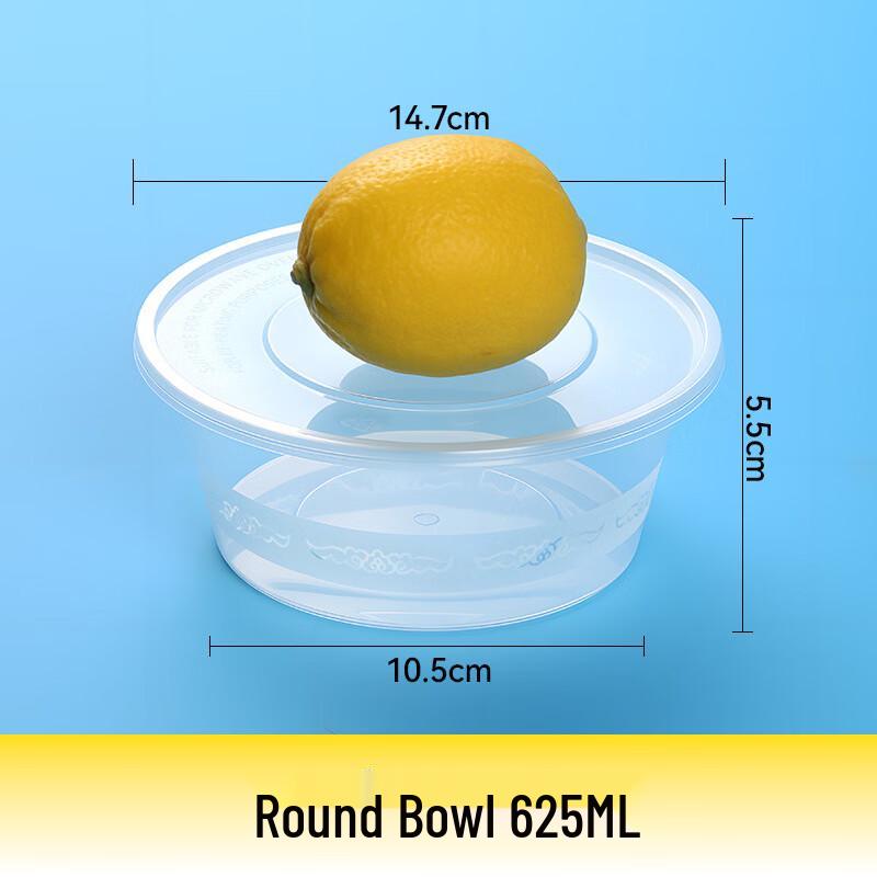 Wutuo Disposable PP Round Food Containers with Lids