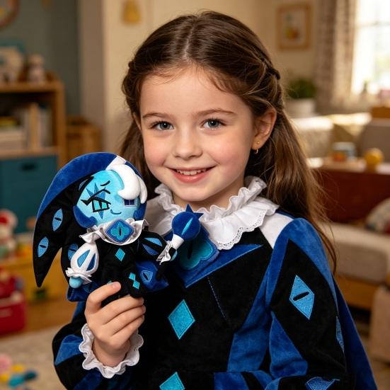 Cookie-Themed Plush Toy with Soft PP Cotton, Cute Stuffed Animal Doll for Fans Collectors, Huggable Throw Pillow, Home Decor Gift for Game Lovers Kids