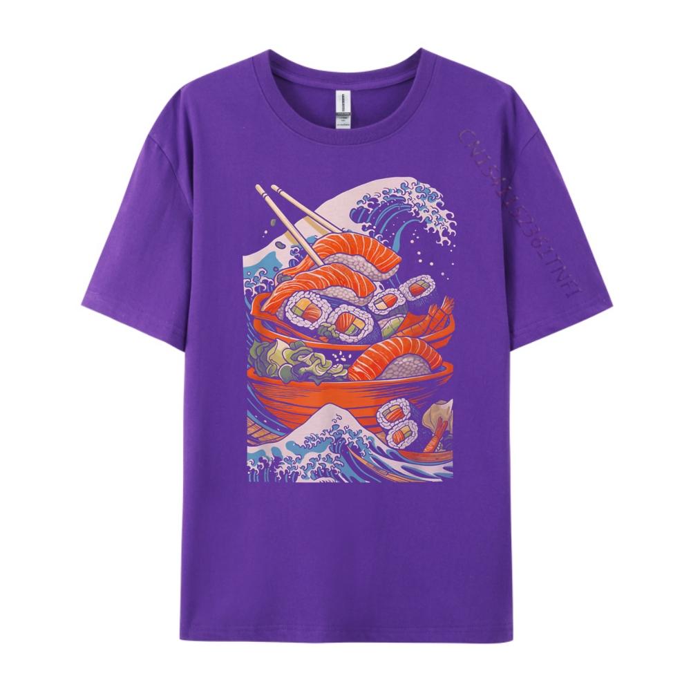 Lustige Japanische Lebensmittel Sushi Kawaii Sushi Liebhaber Anime Otaku Grafik T-Shirts Herren Lustiges T-Shirt Große Größe Ästhetisch