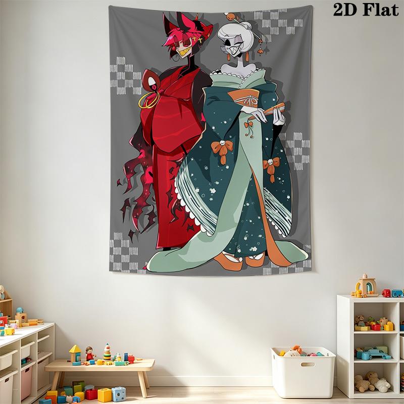 Hazbin Hotel Pattern Home Decor Tapestry, Wall Hanging, Decorative RV Wall Cloth.MGT0918282