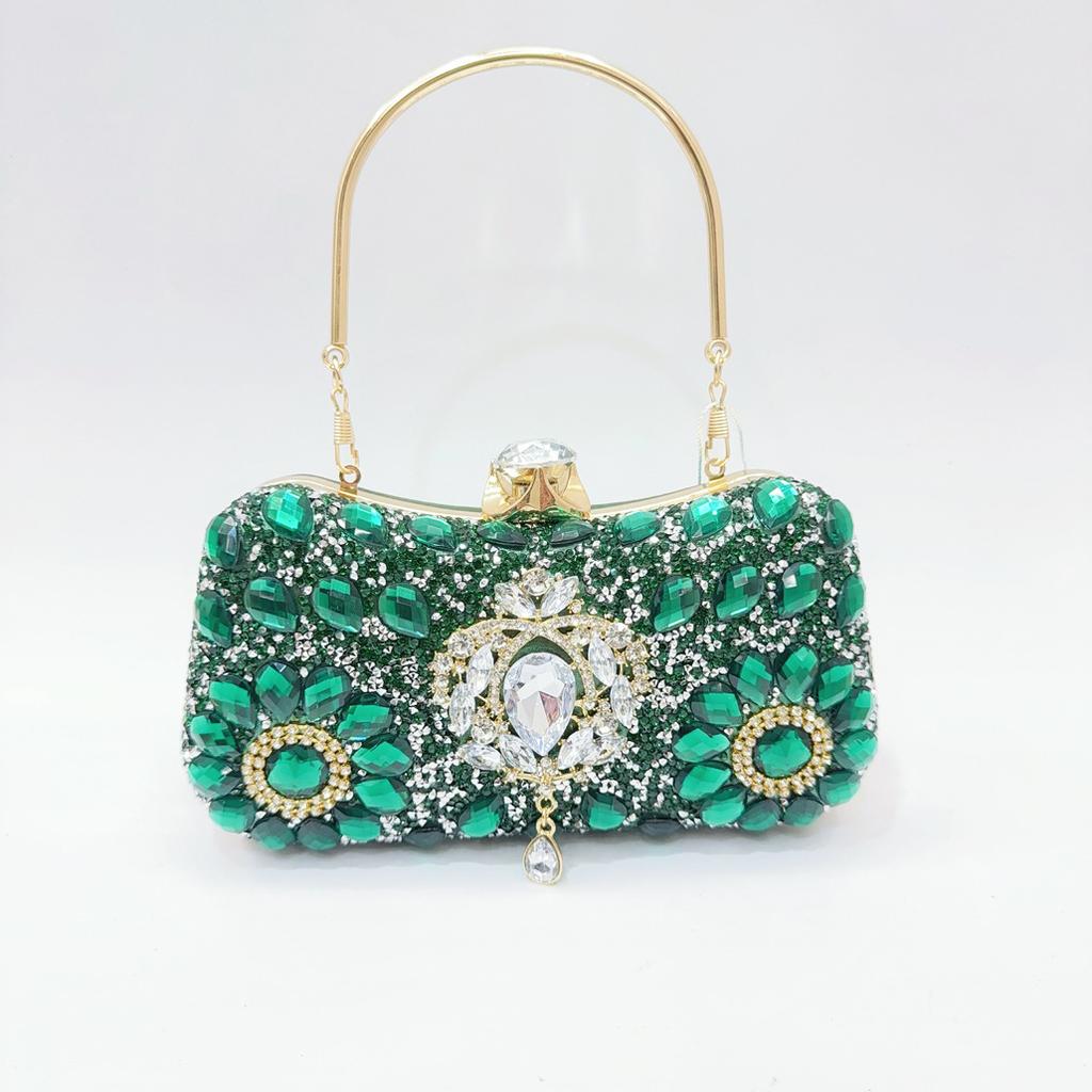 New Rhinestone Hand Bag, Diamond-encrusted Small Bag, Female Banquet Socialite Hand Bag, Party Party Dinner Bag