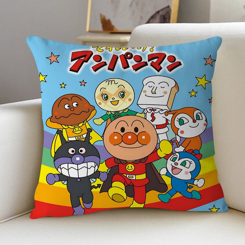 A-Анпанман Наволочка для подушки Декоративная наволочка Печатная наволочка для дивана 12x12Inch