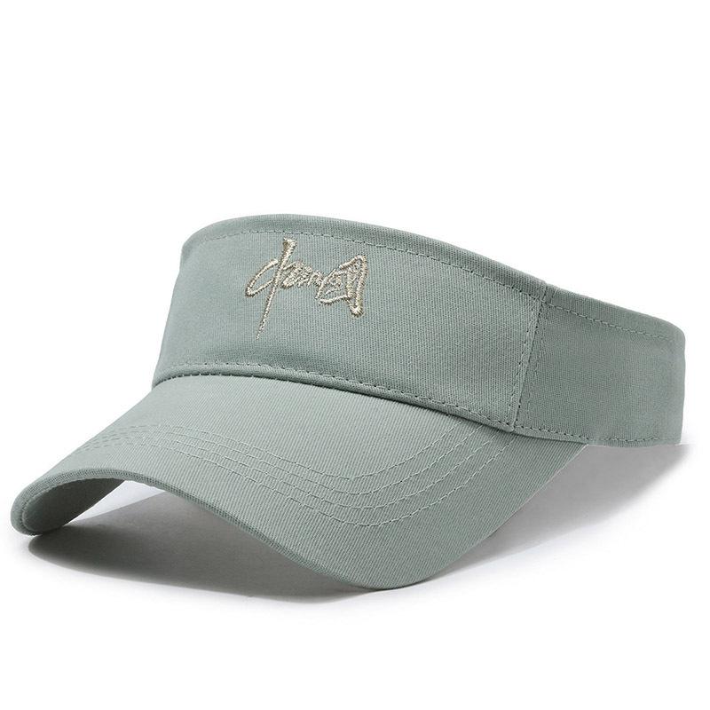 Embroidered Sunscreen Hat Summer Sun Hat for Men Women Running Sports Empty Top Hat