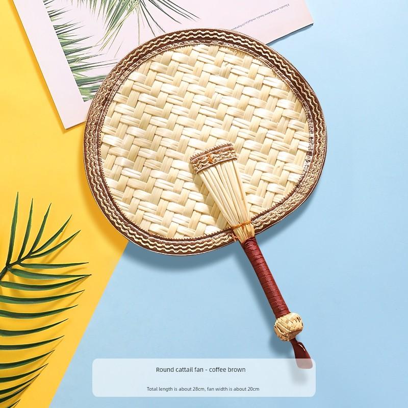 Summer Portable Large Palm Leaf Fan, Traditional Style for Children and Babies, Summer Cooling Hand Fan, Small Banana Leaf Fan