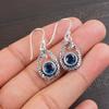 London Blue Topaz Gemstone 925 Sterling Silver Jewelry Drop/Dangle Earrings1.38" CE-3-3