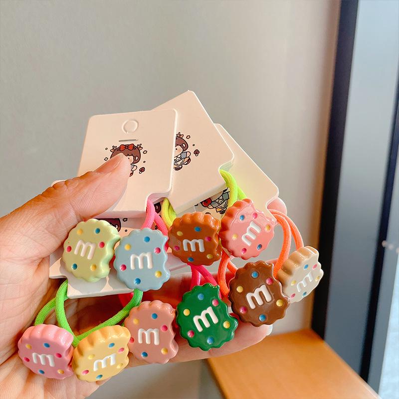 Cute Cartoon Candy Hair Tie for Girls & Women - High Elastic Rubber Band