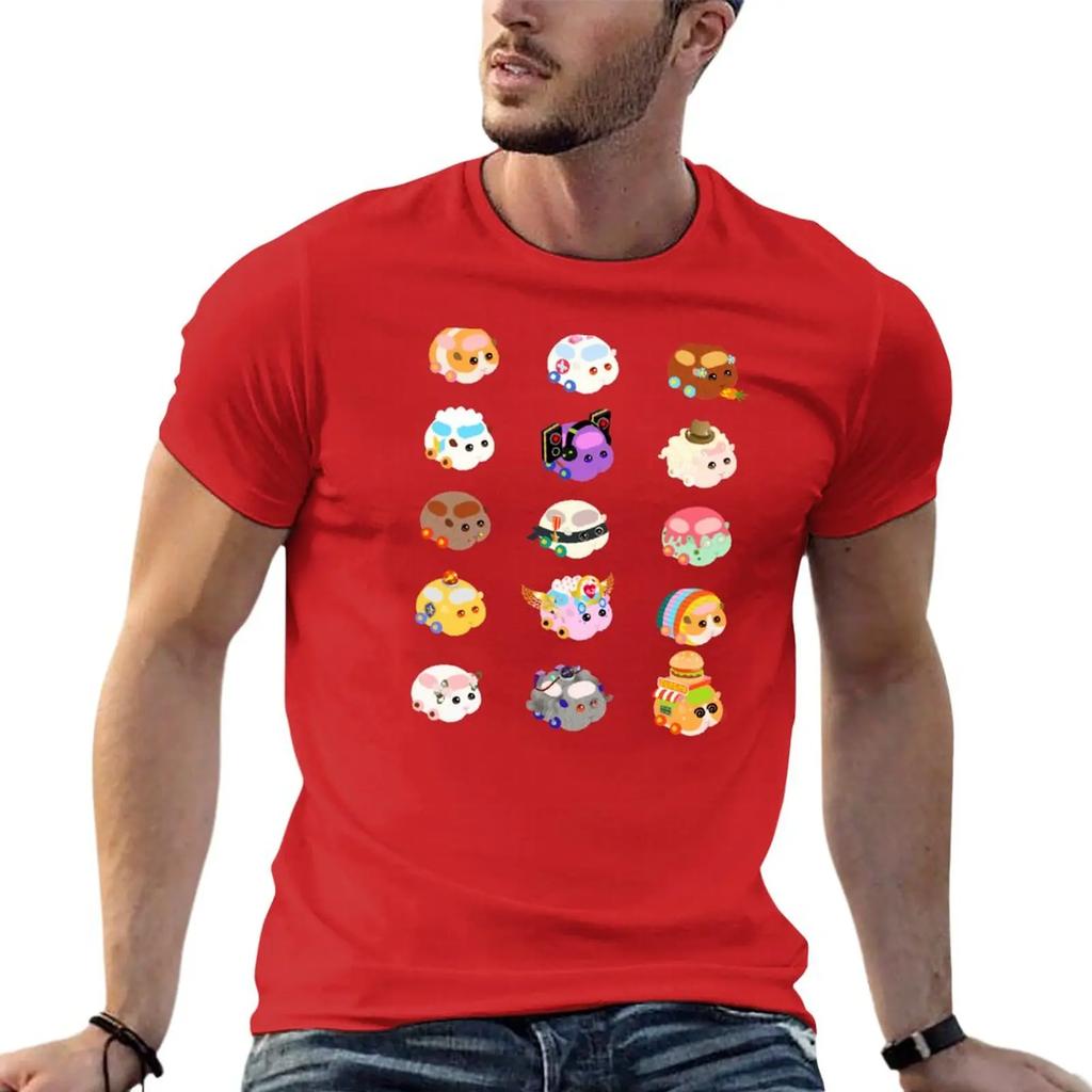 Pui Pui Molcar Assorted Characters  Pink TShirt hippie clothes sports fans blanks mens t shirts casual stylish