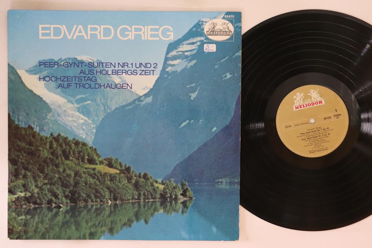

LP Record EDVARD GRIEG Peergyntsuiten Nr. 1 Und 2 Aus 89675 HELIODOR Germany Classical Used