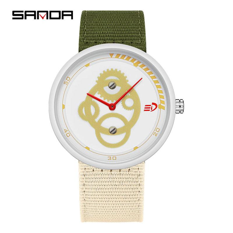 Sanda Junior Silent Waterproof Quartz Sports Watch - New Fashion for Students
