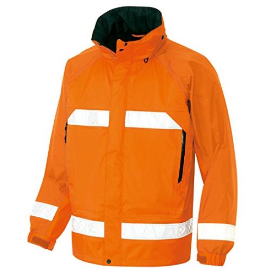 AITOZ Reflective Jacket 063 Size for All-Weather (AZ-56303, Orange, 3L) Fall/Winter